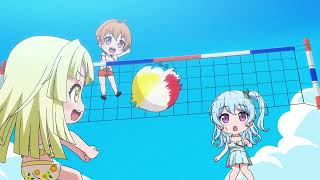 Beach ball inflation and play BanG Dream!