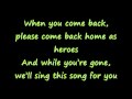 The Parlotones - Come Back As Heroes [Lyrics]