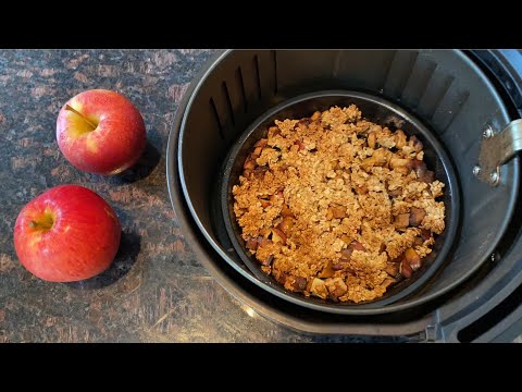 Airfryer apple crumble