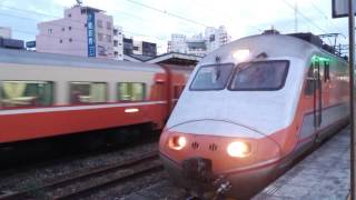 146次自強號嘉義站開車(E1044+E1045)＆561次舊式莒光號嘉義站進站