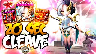 20 SEC CLEAVE with 300+ SPD DAMAGE DEALERS - Summoners War