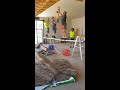 construction workers debate makita dewalt or hilti screwguns drywall