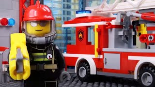 LEGO City Firefighter Emergency! STOP MOTION LEGO Firefighter Fail | Billy Bricks Compilations