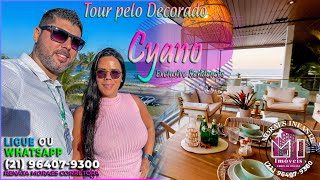 Tour pelo decorado Cyano Exclusive Residences - Gafisa - Apartamento de até 889m² na Barra da Tijuca