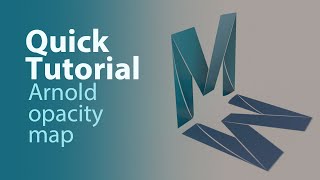 Quick tutorial of how to setup an opacity map in Arnold Render using a png with alpha