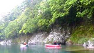 熊野の森へ Canoeing Akagikawa River　赤木川カヌーDown river