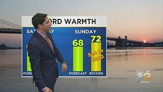 Midday Weather Update: Record Warmth Saturday?