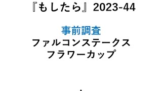 『もしたら』事前調査【ファルコンステークス🐴フラワーカップ】2023-44