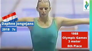 1988 Daphne Jongejans - The Netherlands - 201b - 7s - 3 meter Springboard Diving - Olympics Games