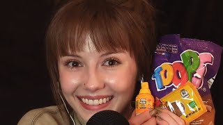 ASMR | Eating Mexican Snacks💚🤍❤️ (whispers and mouth sounds)