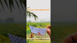 How to make paper boat ⛵ !#shorts #paperboats #trending