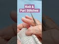 Knit and Purl Stitches - How To Recognize Them 🧐 #knitting