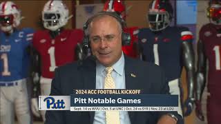 Pitt Football | Pat Narduzzi | 2024 ACC Football Kickoff