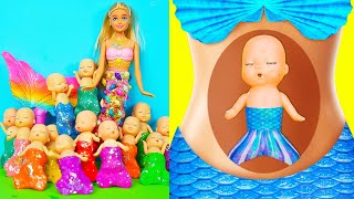 The Secret Love Story of a Pregnant Mermaid Doll | From Barbie to Mermaid