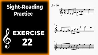 Sight Reading Practice - Ex 22 - A Minor - Intermediate