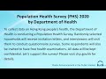 population health survey phs 2020 by department of health