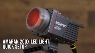 Amaran 200X Video/Photo LED Light by Aputure Quick Setup