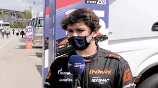 2021 ELMS Test - Interview with Pietro Fittipaldi (G-Drive Racing #25 Aurus 01 - Gibson)