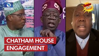 APC Defends Tinubu As PDP Picks Holes In His Chatham House Presentation