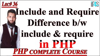 PHP Tutorial in Urdu | Hindi | Include and Require in PHP | Difference between include and require