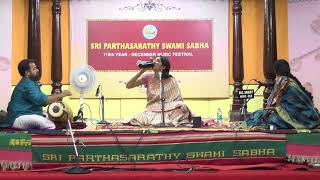 Sushma Somasekharan l December Music Festival 2018 l Sri Parthasarathy Swami Sabha l 29th Dec, 2019