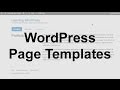WordPress Page Templates (Theme Development)