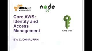 Core AWS: IAM Node.js and Javascript SDK