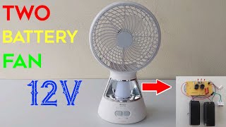 The 12V battery-powered mini fan is broken – Let's check out its internal structure!