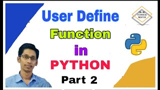 Python User Define Function Part 2