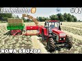 Making and selling small straw bales | Nowa Bruzda | Farming simulator 19 | Timelapse #02