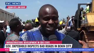 Governor Okpebholo Inspects Bad Roads In Benin City