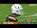 jeff thomas 2019 season highlights miami wr