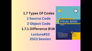 Source Code Vs Object Code | Visual basic Programming Chapter 1 \BSc\ADP\BS Computer science