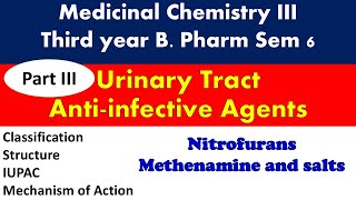 Part 3 Anti UTI Nitrofurans #Furazolidone #Nitrofurantoin Methenamine and its salts #methenamine