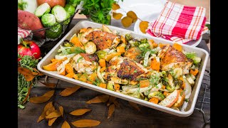 Cat Cora's Fall Sheet Pan Chicken - Home \u0026 Family