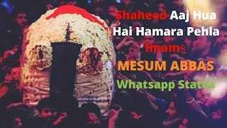 21 Ramzan | Shaheed Aaj Hua Hai Hamara Pehla Imam | Whatsapp Status | Noha Status | 2020