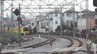 西武鉄道6000系6157F黄色ラッピング快速急行元町・中華街行き