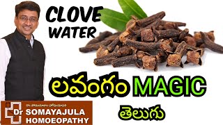 CLOVES Water/ Health benefits/ Side effects/ Dr Somayajula