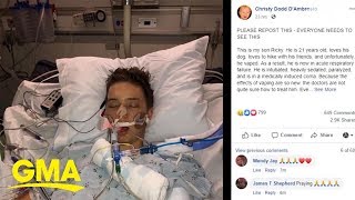 21-year-old hospitalized in what doctor says was 'vaping-induced lung injury' | GMA Digital