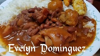 Como ablandar y guisar Habichuelas de paquete (Frijoles)con Patitas