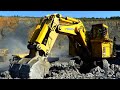 komatsu pc3000 6 loading blasted rock