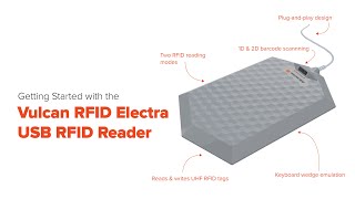 Vulcan RFID Electra USB RFID Reader | Getting Started Reading UHF RFID Tags