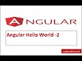 Angular Hello World- #2