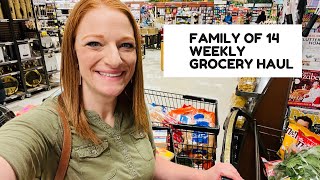 FAMILY OF 14 WEEKLY GROCERY HAUL