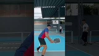 Volley backhand pickleball