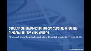 ՊԵԿ. համալիր հարկային ստուգումների տարեկան ծրագրում ընդգրկված է 725 հարկ վճարող