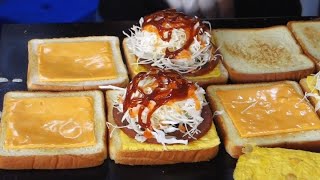 Isaac toast, famous street toast chain in Seoul, Korea