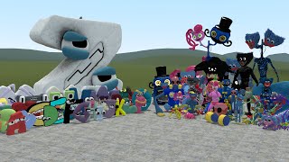 ALL ALPHABET LORE FAMILY VS ALL POPPY PLAYTIME CHARACTERS In Garry's Mod!