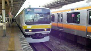 E231系0番台中央緩行線吉祥寺駅到着・発車・E233系0番台中央線到着