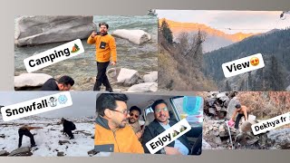 Manali🏔️trip part-2 munde karde mountain camping🏕️!! New vlog